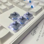 black-white-butterfly-series-keycaps-side