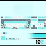 bluearchive-tendoualice-cherry-keycapset-mechanical-keyboard-side