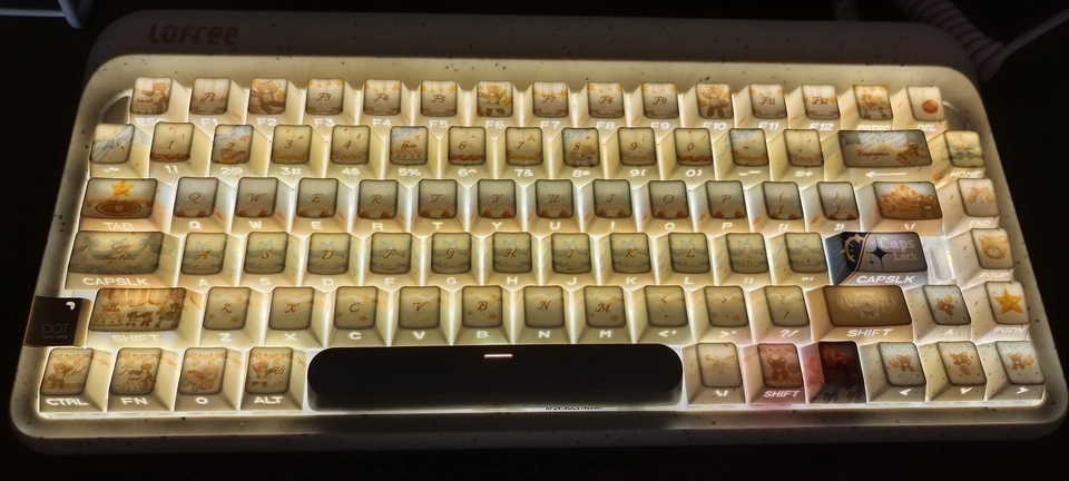 cream-bear-series-keycap-set-front