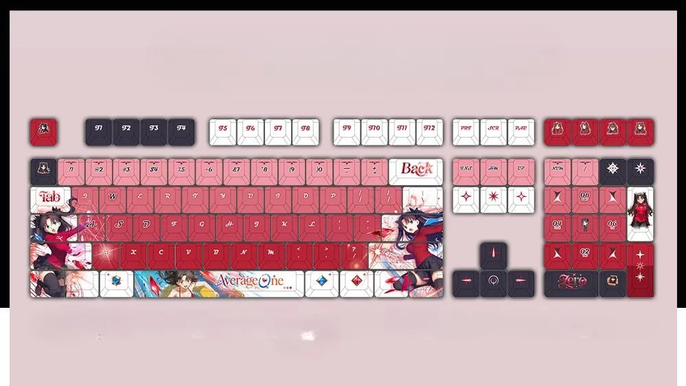 fatestaynight-rintohsaka-oem-keycapset-mechanical-keyboard-upfront