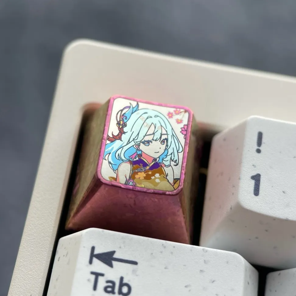 genshin-impact-adorable-shenhe-keycaps-front