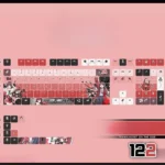 girlsbandcry-ninaiseri-cherry-keycapset-mechanical-keyboard-side