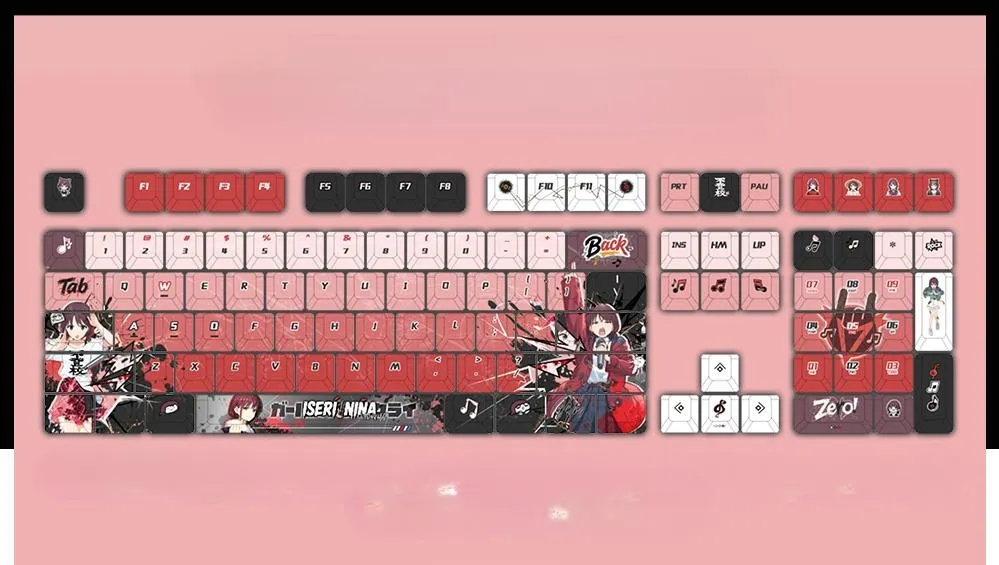 girlsbandcry-ninaiseri-cherry-keycapset-mechanical-keyboard-upfront