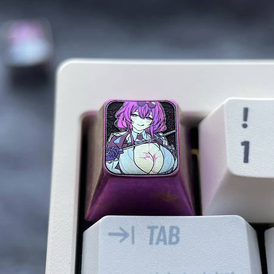 honkai-star-rail-adorable-kafka-keycaps-purple