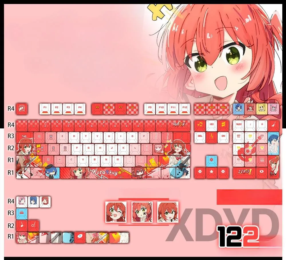 ikuyo-kita-oem-keycapset-mechanical-keyboard-cover