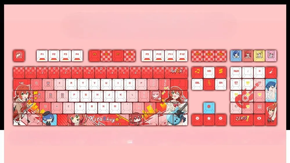 ikuyo-kita-oem-keycapset-mechanical-keyboard-upfront