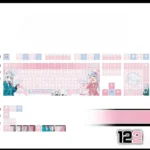 izumi-sagiri-cherry-keycapset-mechanical-keyboard-front