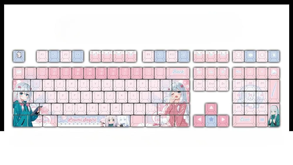 izumi-sagiri-cherry-keycapset-mechanical-keyboard-upfront
