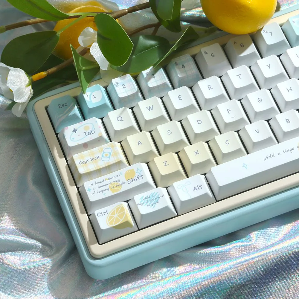 lemon-summer-cherry-keycap-set-side
