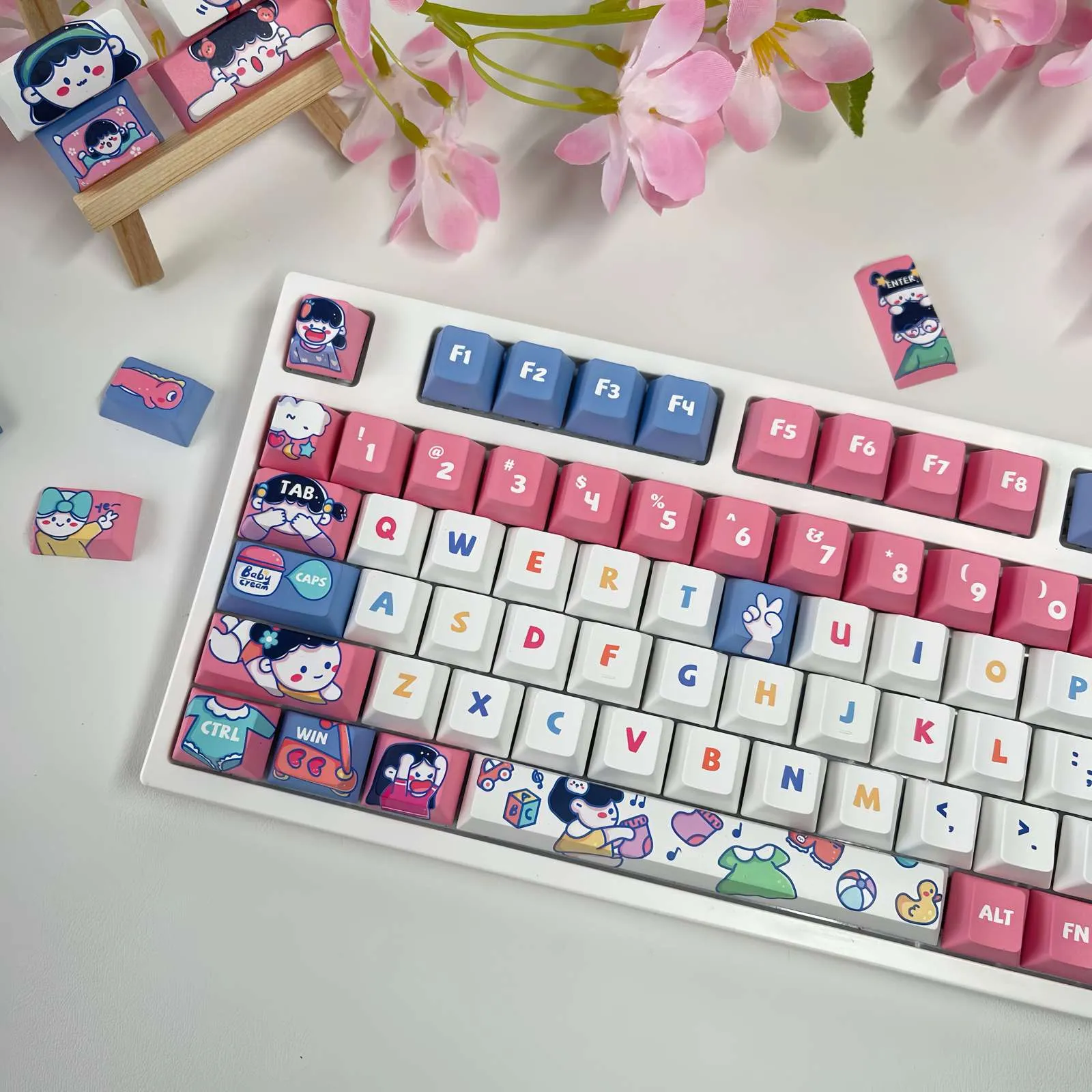 little-girl-growth-diary-series-keycapset-upfront
