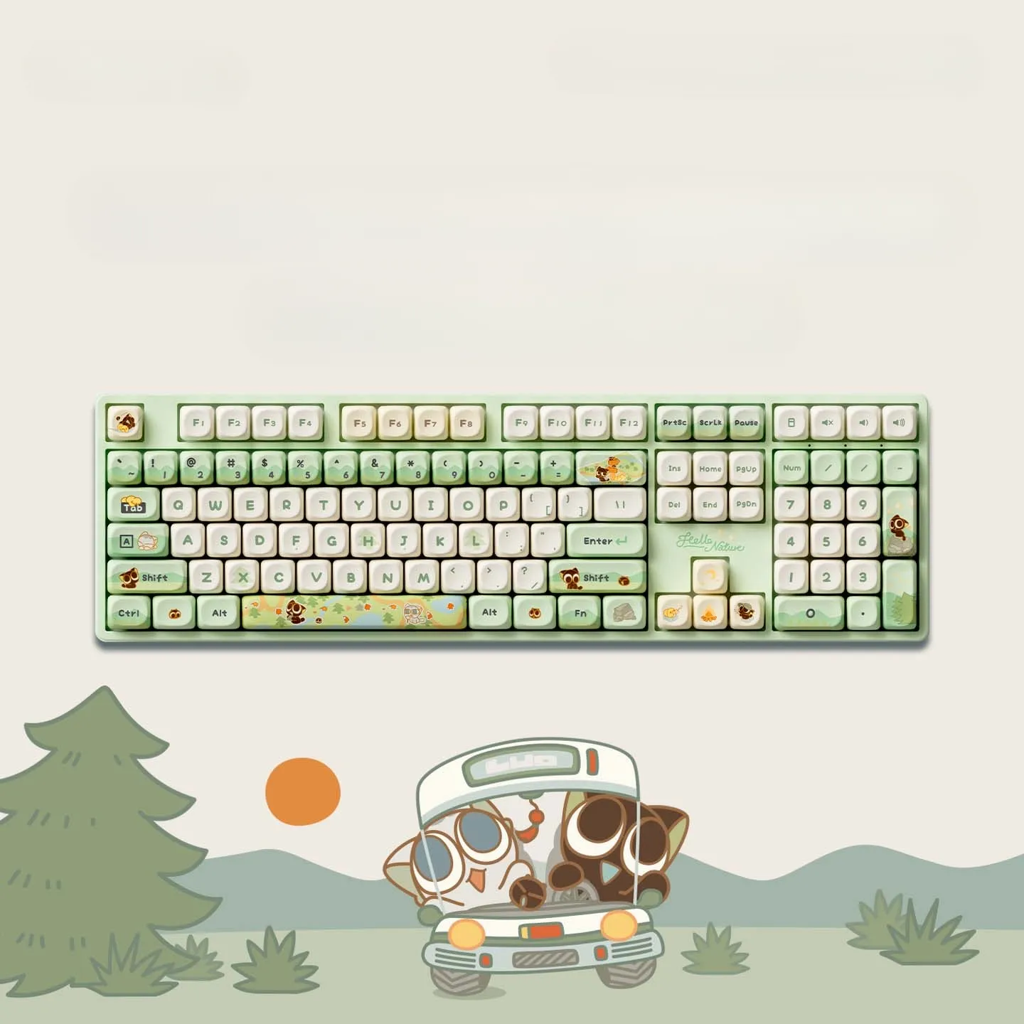 luoxiaohei-5108b-moa-trimode-mechanical-keyboard-upfront