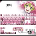mitsuri-kanroji-cherry-keycapset-mechanical-keyboard-cover