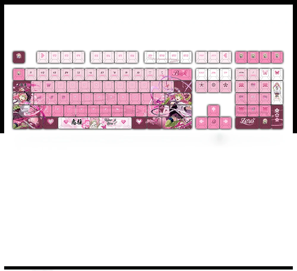 mitsuri-kanroji-cherry-keycapset-mechanical-keyboard-details