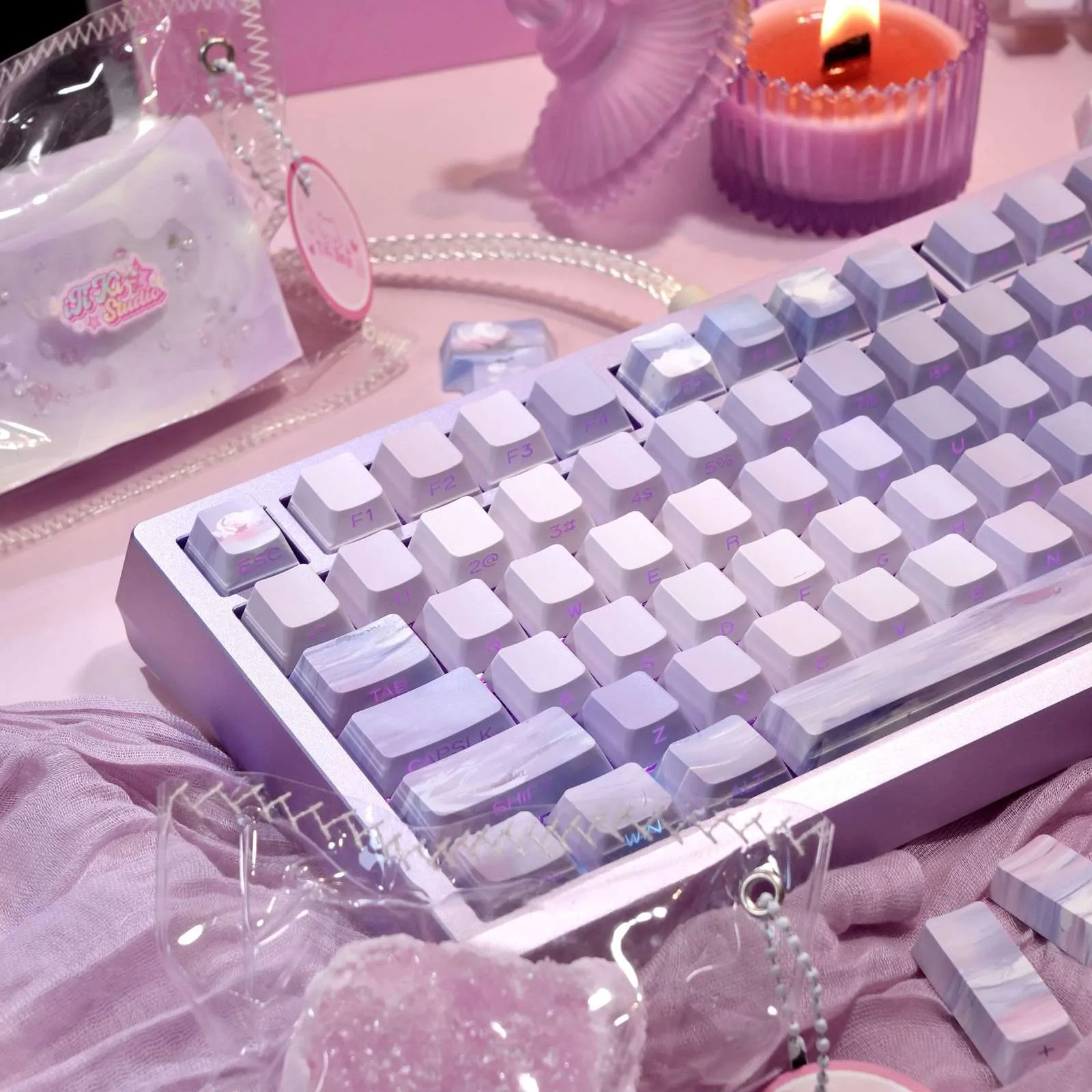 monets-water-lilies-oem-keycap-set-side