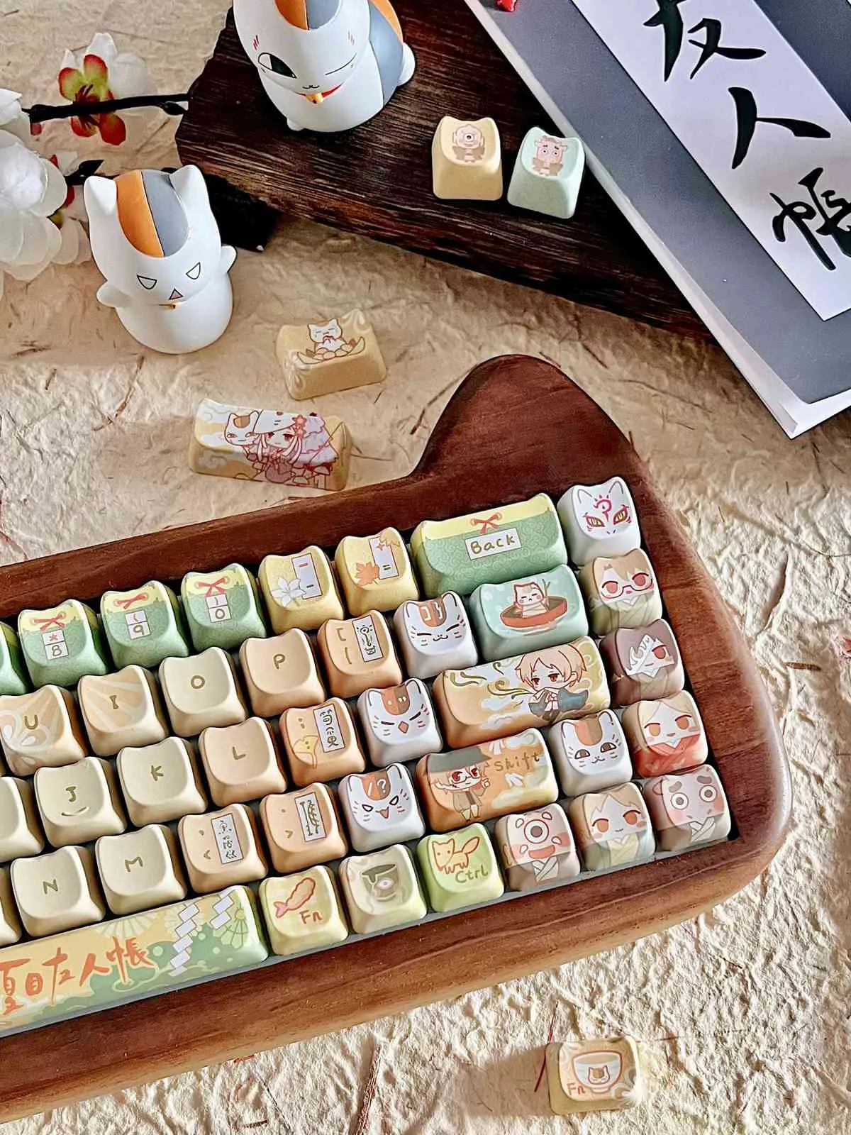 natsumes-bookoffriends-character-series-keycap-set-side