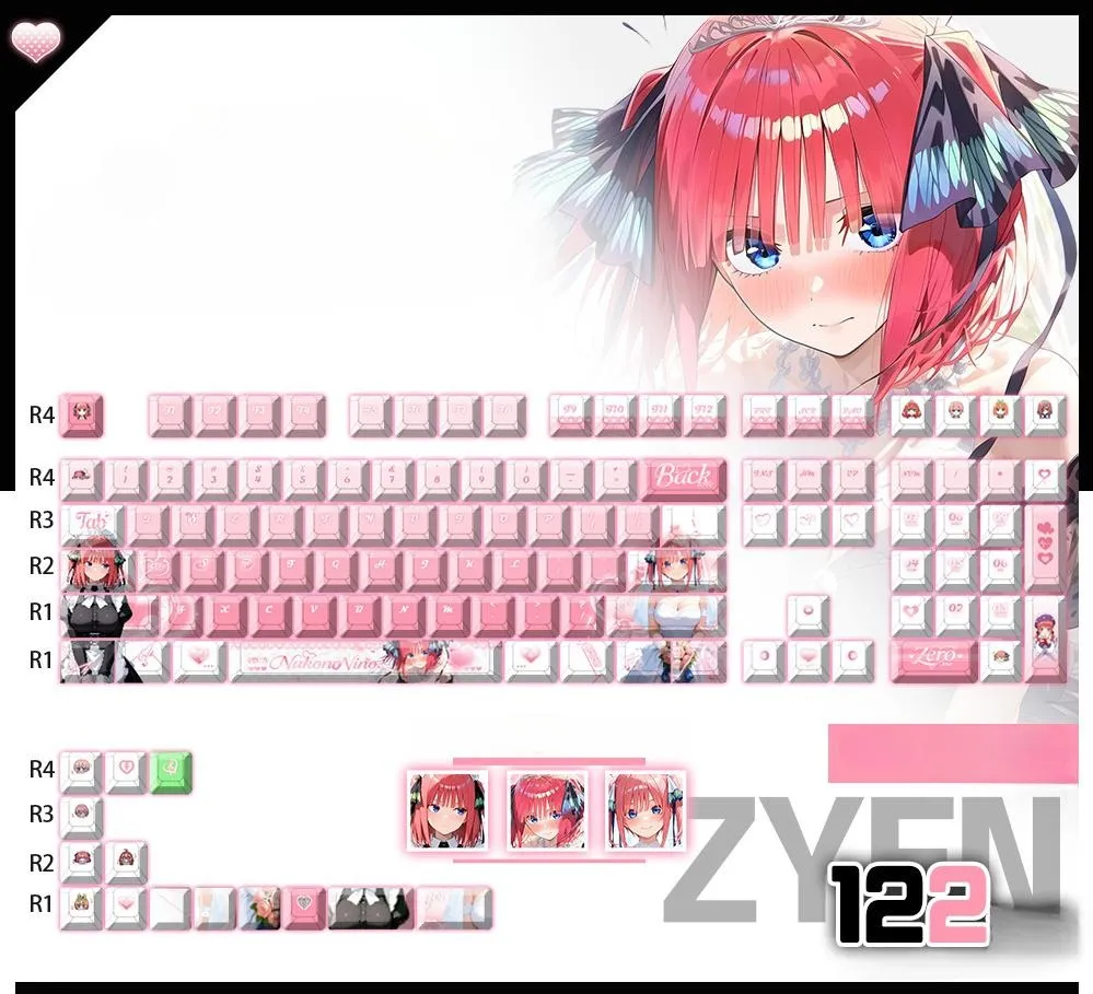 nino-nakano-cherry-keycapset-mechanical-keyboard-cover