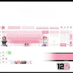 nino-nakano-cherry-keycapset-mechanical-keyboard-opaque