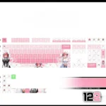 nino-nakano-cherry-keycapset-mechanical-keyboard-side
