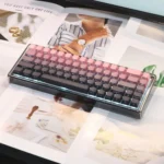 pink-black-base68-trimode-mechanical-keyboard-upfront