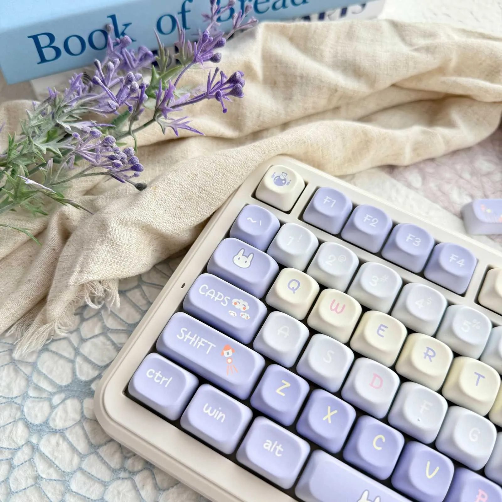 rabbit-astronaut-series-keycap-set-side