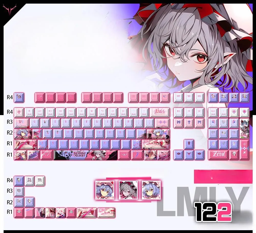 remilia-scarlet-oem-keycapset-mechanical-keyboard-cover