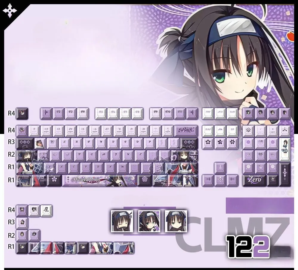 senrenbanka-hitachimako-oem-keycapset-mechanical-keyboard-cover