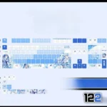 snow-hatsunemiku-oem-keycapset-mechanical-keyboard-front