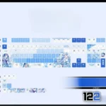 snow-hatsunemiku-oem-keycapset-mechanical-keyboard-opaque