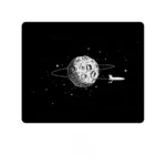 spaceship-orbiting-the-moon-mouse-pad-cover