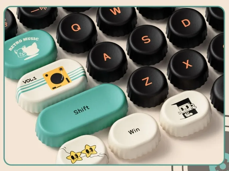 stylish-rock-cat-keycap-set-front