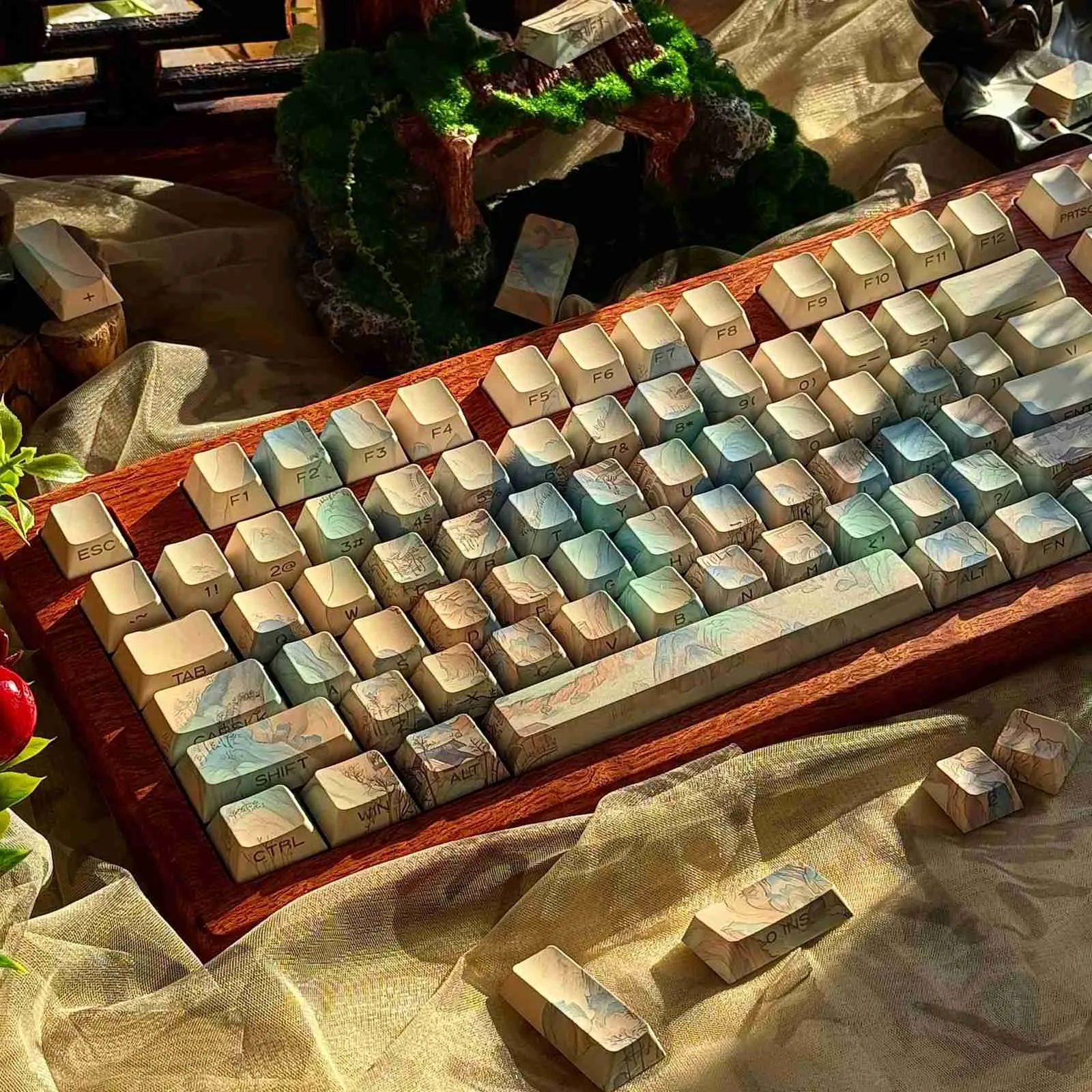 thousand-miles-river-mountain-oem-keycapset-cover