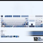touhouproject-sakuyaizayoi-oem-keycapset-mechanical-keyboard-front