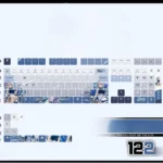 touhouproject-sakuyaizayoi-oem-keycapset-mechanical-keyboard-side