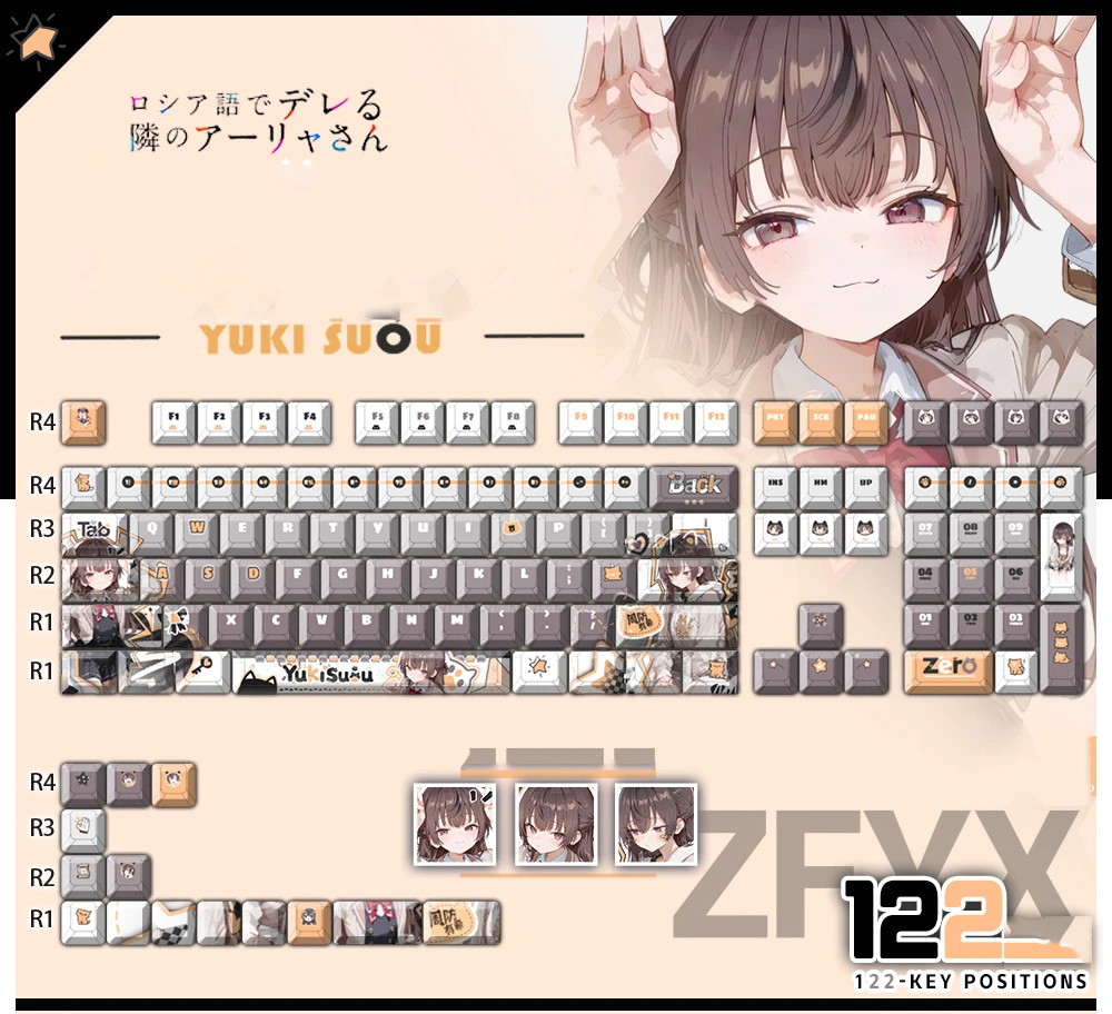 yuki-suou-cherry-keycapset-mechanical-keyboard-cover