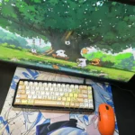 Maltese Dog Keycap Set gallery highlights adorable minimalist line art puppies and unique front-engraved legends. Discover the playful design and clean touch.