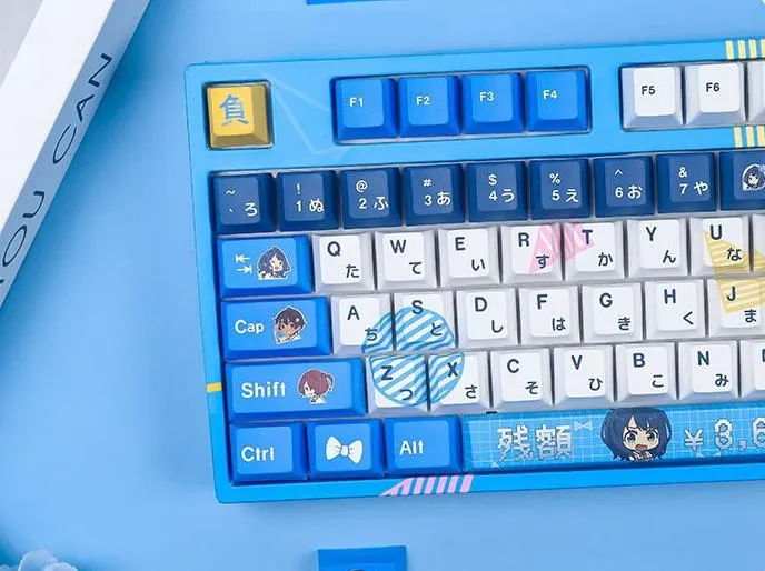 anna-yanami-keycap-set-mechanical-keyboard-left
