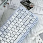 aqua-angel-pbt-keycaps gallery image 2 - detailed keycap view