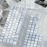 aqua-angel-pbt-keycaps gallery image 3 - detailed keycap view