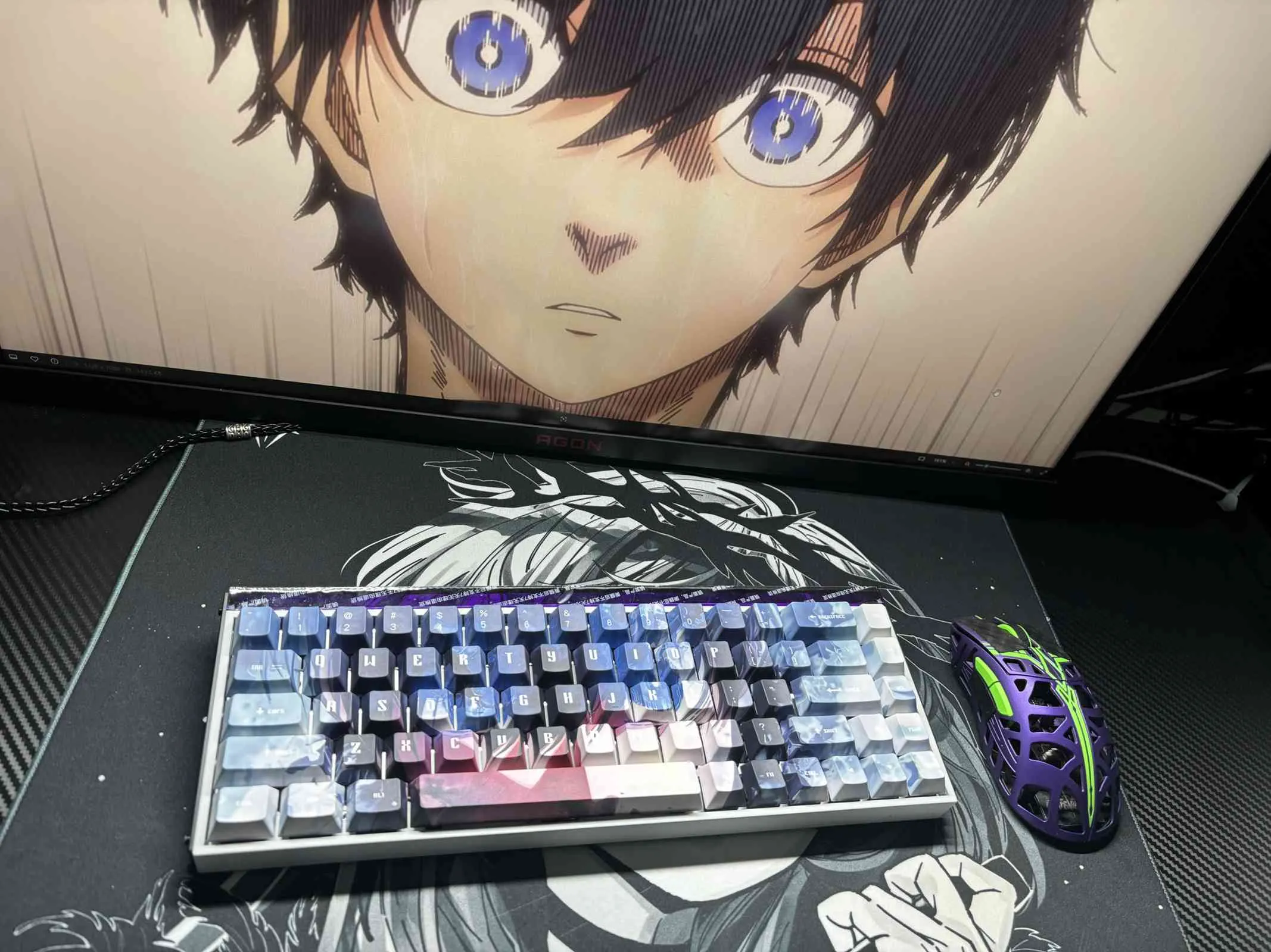 bluelock-stylish-yoichi-isagi-cherry-keycapset-front