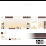 clannad-nagisafurukawa-cherry-keycapset-mechanical-keyboard-front