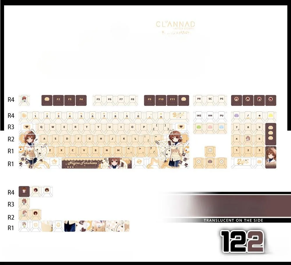 clannad-nagisafurukawa-cherry-keycapset-mechanical-keyboard-side