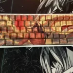 Golden Kuafu Chasing the Sun PBT artisan keycap set. Exclusive five-sided dye-sublimated mythological art, revealed in multiple views.