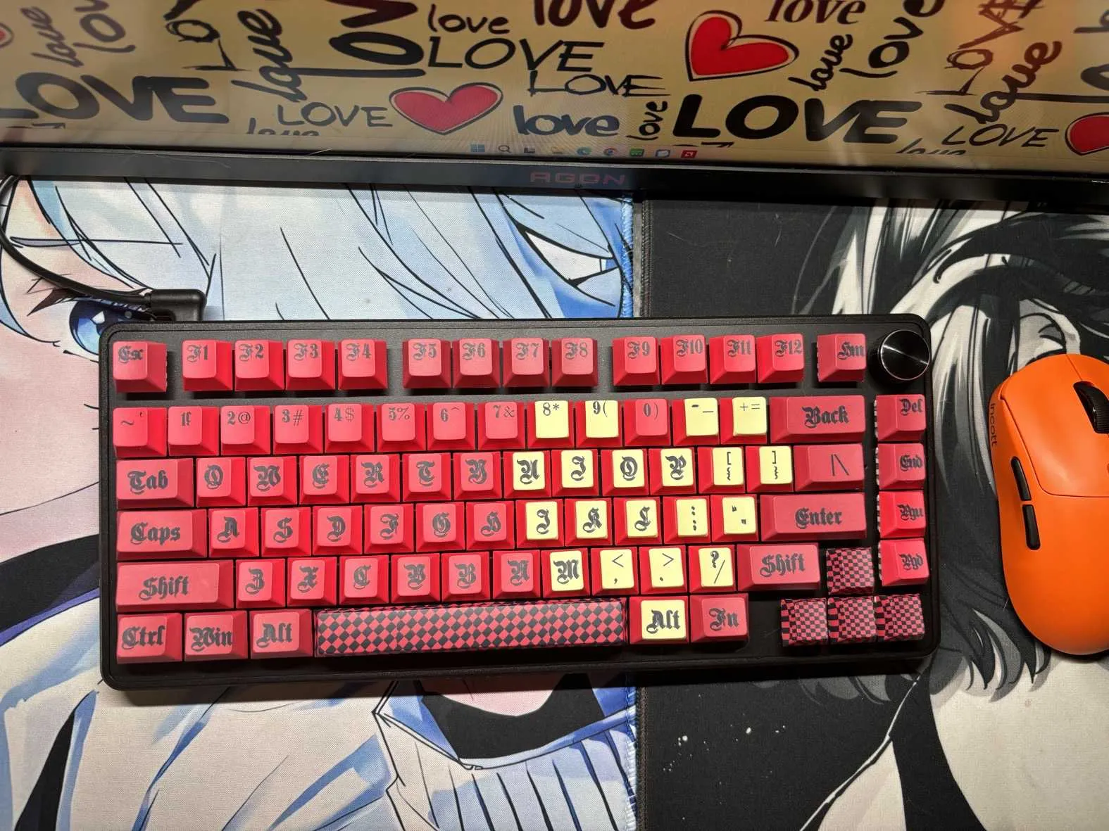 heartbeat-cherry-keycap-set-redyellow