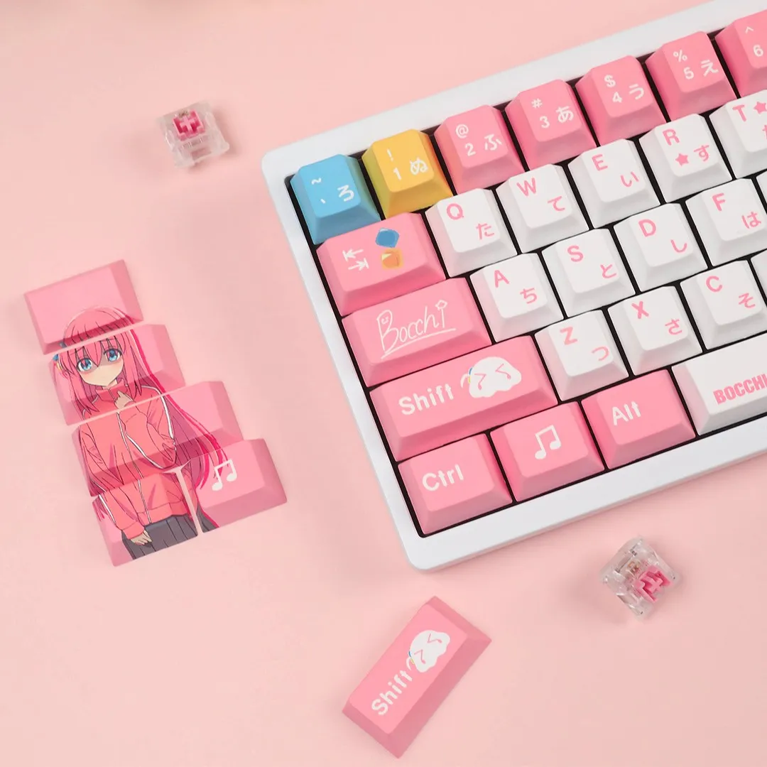 hitorigotoh-cherry-keycap-set-mechanical-keyboard-left