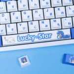 luckystar-konataizumi-keycap-set-mechanical-keyboard-front