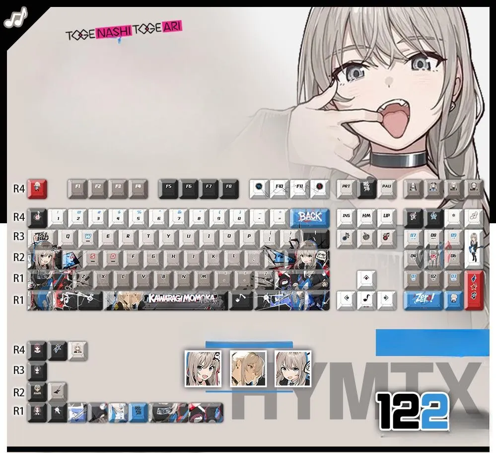 momoka-kawaragi-cherry-keycapset-mechanical-keyboard-cover