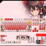 reimu-hakurei-cherry-keycapset-mechanical-keyboard-cover