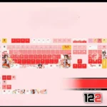 reimu-hakurei-cherry-keycapset-mechanical-keyboard-side