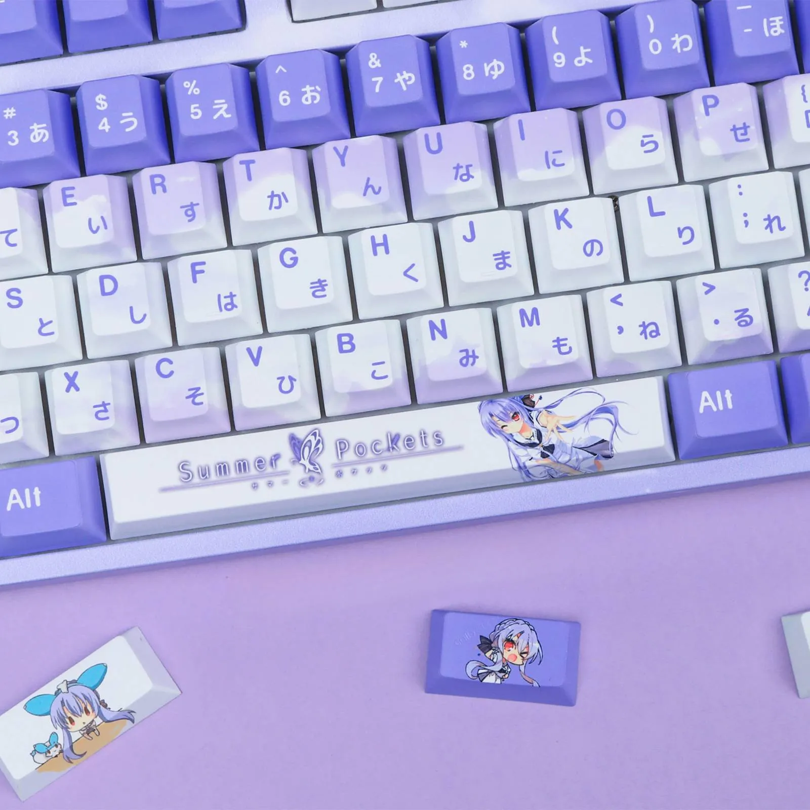 summer-pockets-aosorakado-keycapset-mechanical-keyboard-upfront