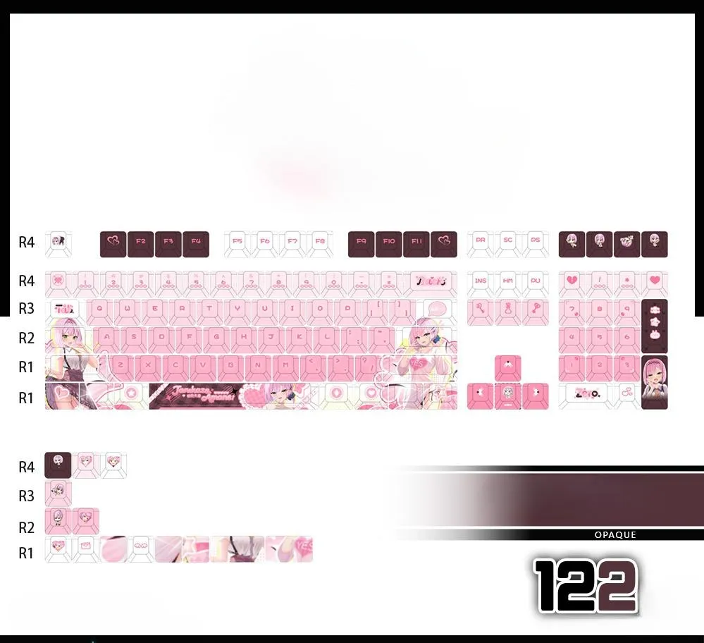 tanikaze-amane-cherry-keycapset-mechanical-keyboard-opaque
